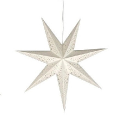 Звезда-светильник 70 см семиконечная, Звезды и точки, белый