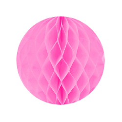 Бумажное украшение шар 30 см розовый