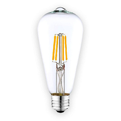 Лампа светодиодная ST64 E27 W4 K2700