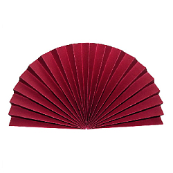 Веер-гармошка 160г/м 40 см, бордовый