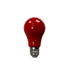 Лампа светодиодная Груша d-60 E27 W9, красный